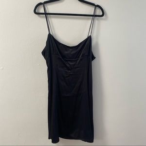 BLACK ZARA SLIP DRESS